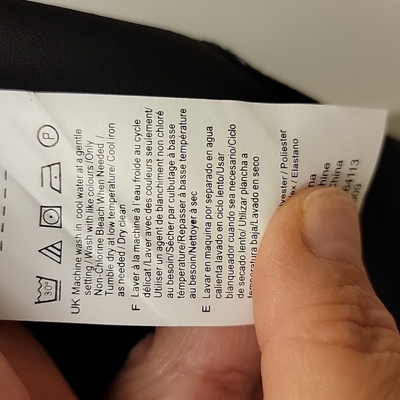 Black and White Halston Skirt Faux Wrap with Side Tie Size Large EUC Unlined - Picture 7 of 7